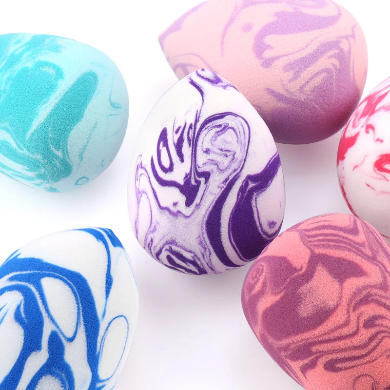 Marbled Water-Drop Makeup Sponge