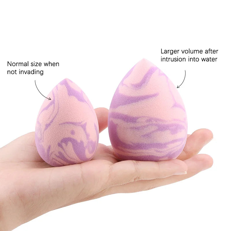 Marbled Water-Drop Makeup Sponge