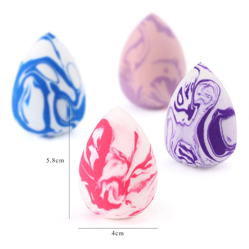Marbled Water-Drop Makeup Sponge