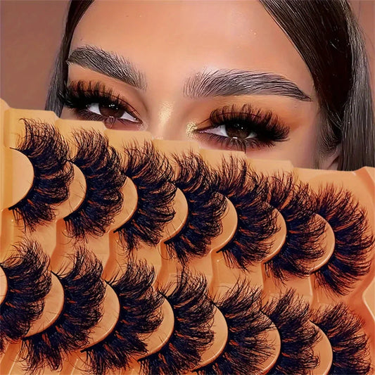 21 Pairs Fluffy Russian 3D Strip Lashes