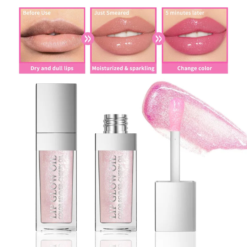 Sext Lip Oil – Cherry Pink Lip Plumper Gloss