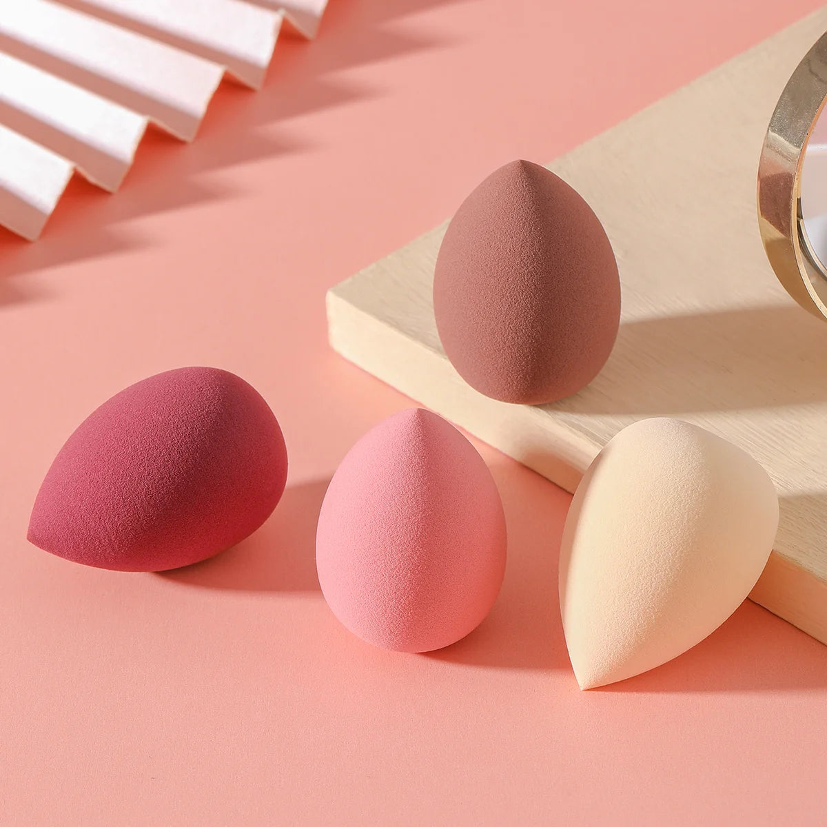 4-Piece Beauty Egg Makeup Sponge Set