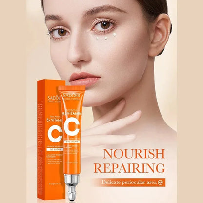 Vitamin C eye cream moisturizing brightening anti dark circles product