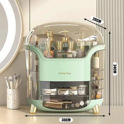 Large Dustproof Makeup Organizer with Drawers