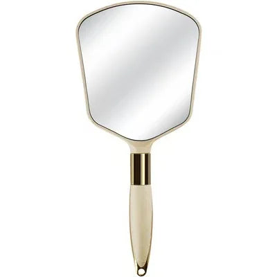 Retro Handheld Makeup Mirror – Portable Beauty Essential