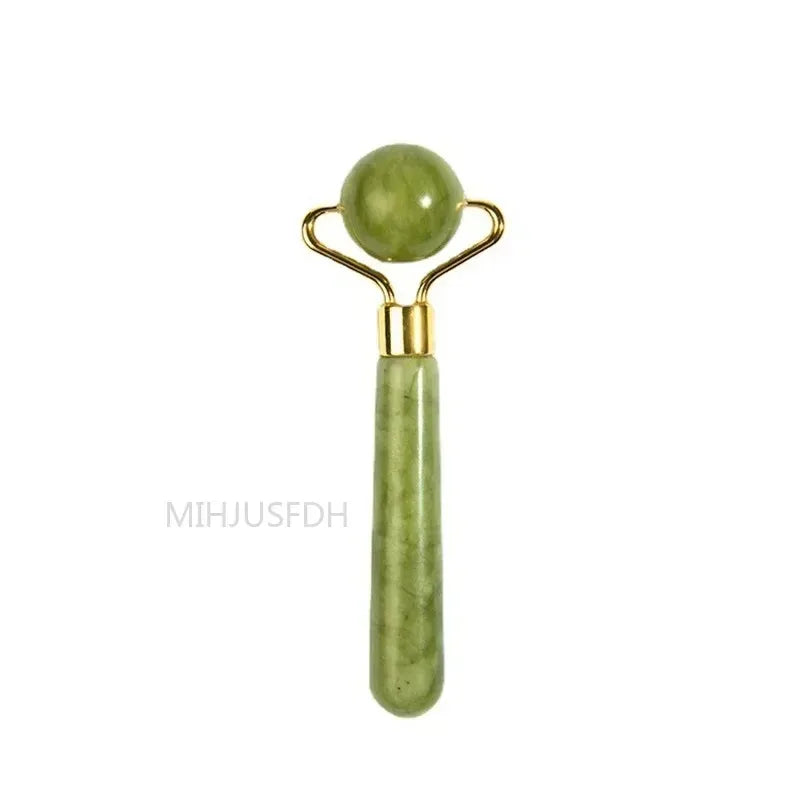 Natural Jade Roller & Gua Sha Massager – Double-End
