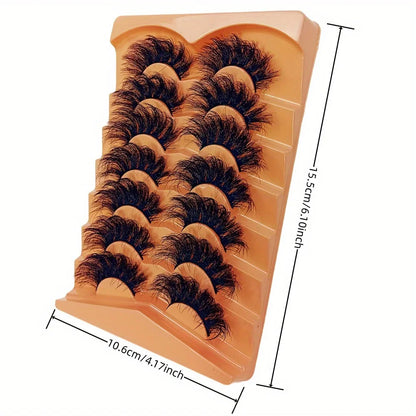 21 Pairs Fluffy Russian 3D Strip Lashes