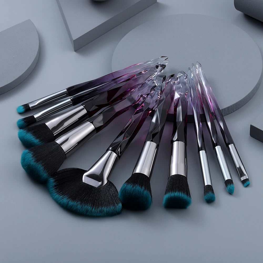 Crystal Makeup Brushes Set