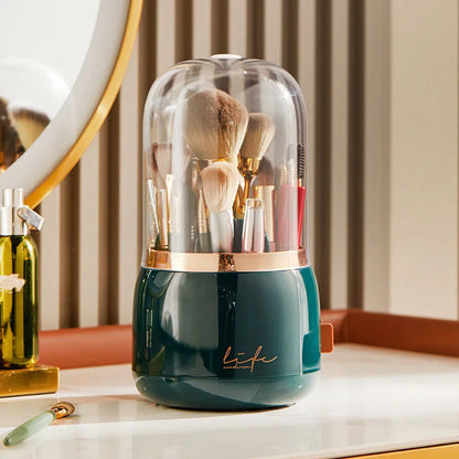 360-Degree Rotating Makeup Brush Holder