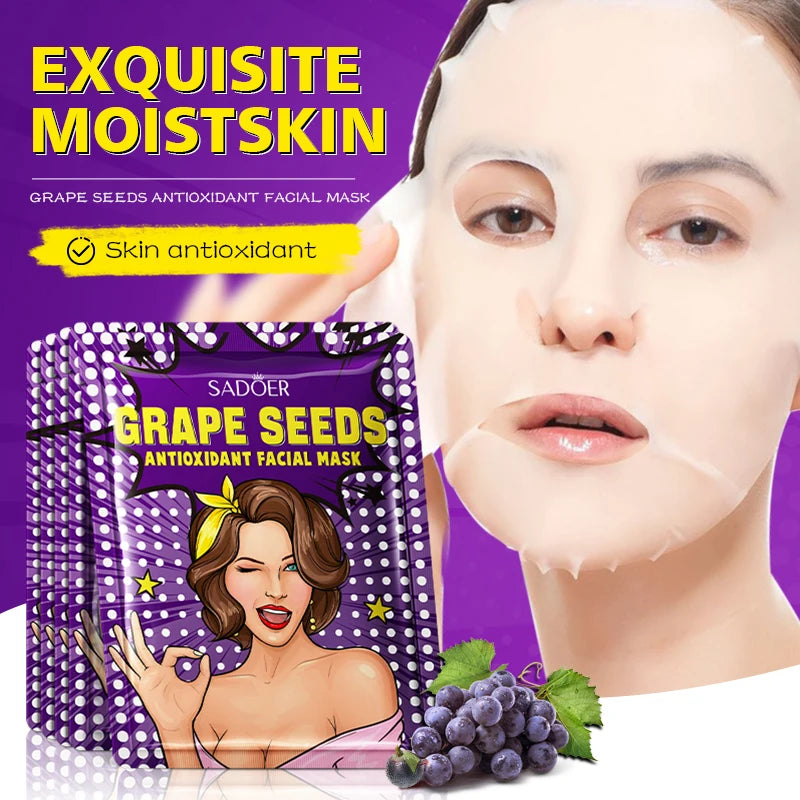 SADOER Beauty Fruits Facial Masks - 8pcs Set