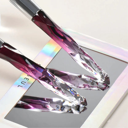 Crystal handle foundation brush from premium set beauty tool