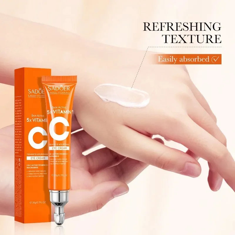 SADOER vitamin C eye cream product front view skincare beauty image