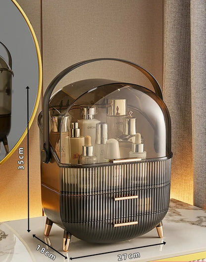 Large Dustproof Makeup Organizer with Drawers