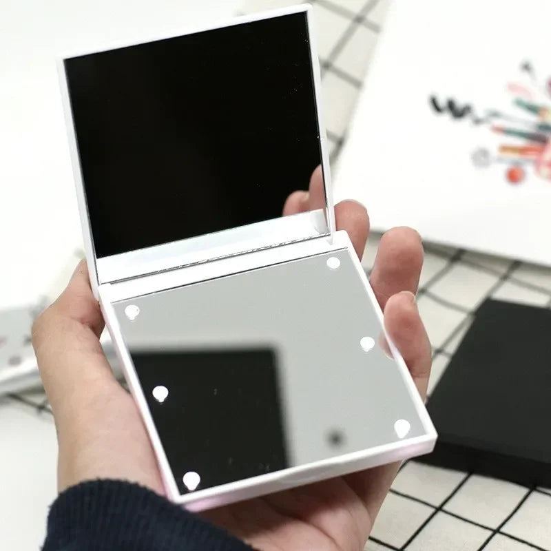 6 LED Lamps Foldable Makeup Mirror