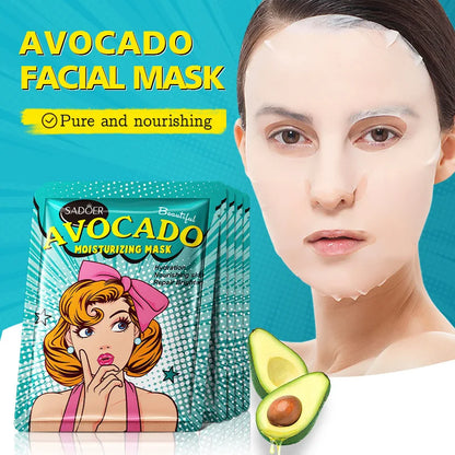 SADOER Beauty Fruits Facial Masks - 8pcs Set