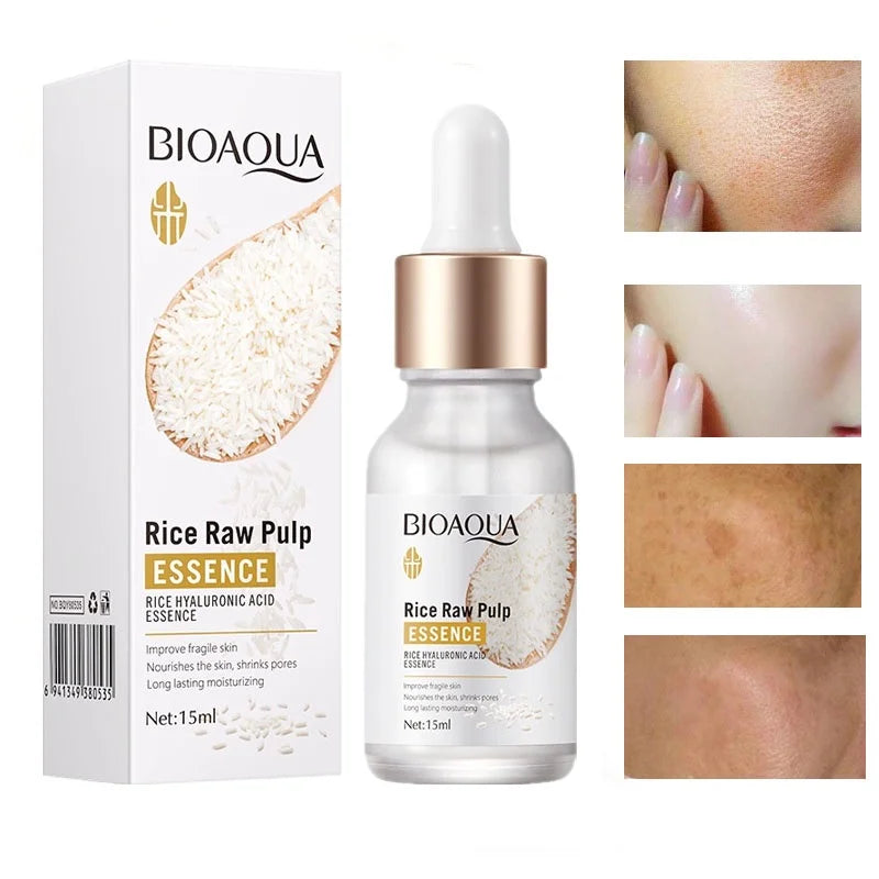 Rice hyaluronic acid brightening serum 15ml nourishing whitening product