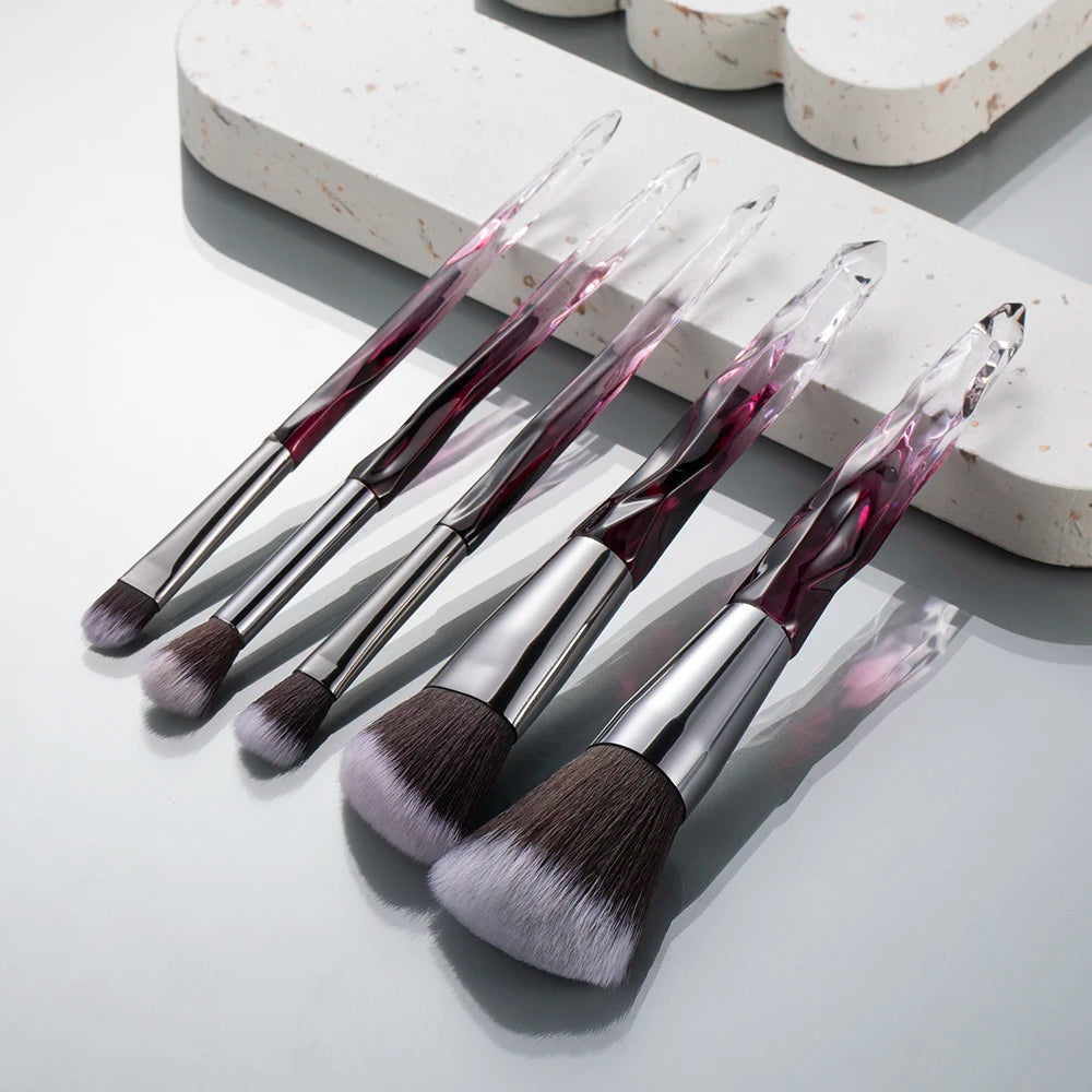 Crystal Makeup Brush Set – 5 or 10 Pieces