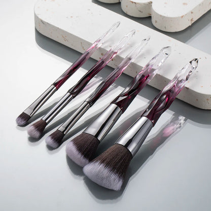 Crystal Makeup Brush Set – 5 or 10 Pieces