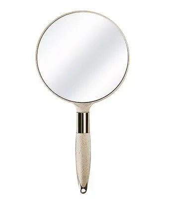 Retro Handheld Makeup Mirror – Portable Beauty Essential