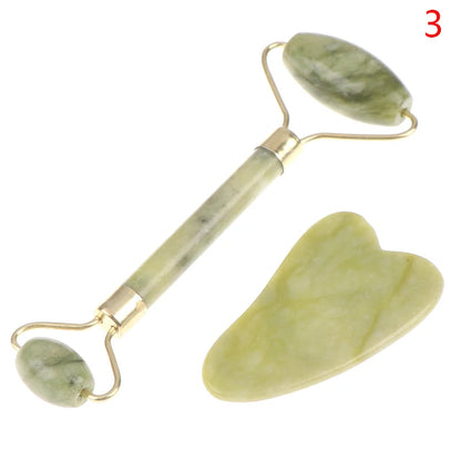 Natural Rose Jade Roller & Gua Sha Set