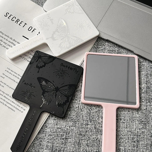 Vintage Butterfly Square Makeup Mirror