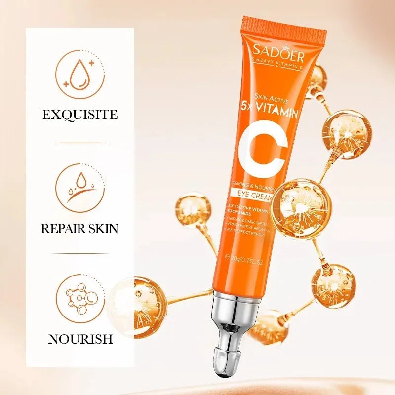 Eye cream Vitamin C anti dark circles bags puffiness remover product