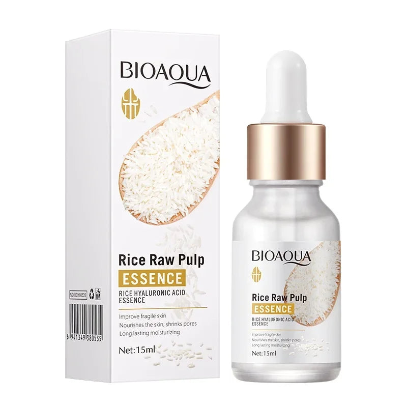 BIOAQUA rice face essence serum packaging front view beauty product