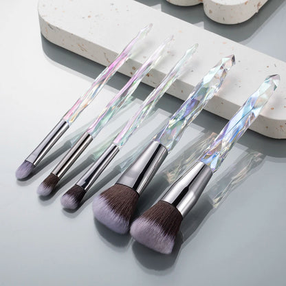 Crystal Makeup Brush Set – 5 or 10 Pieces