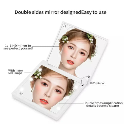 6 LED Lamps Foldable Makeup Mirror