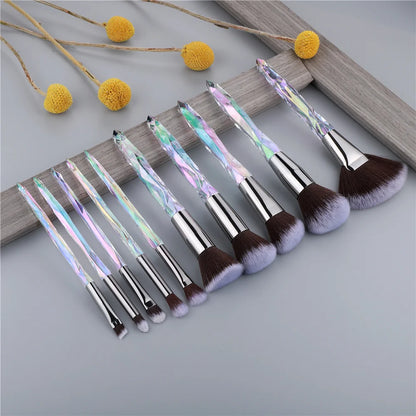 Crystal Makeup Brushes Set