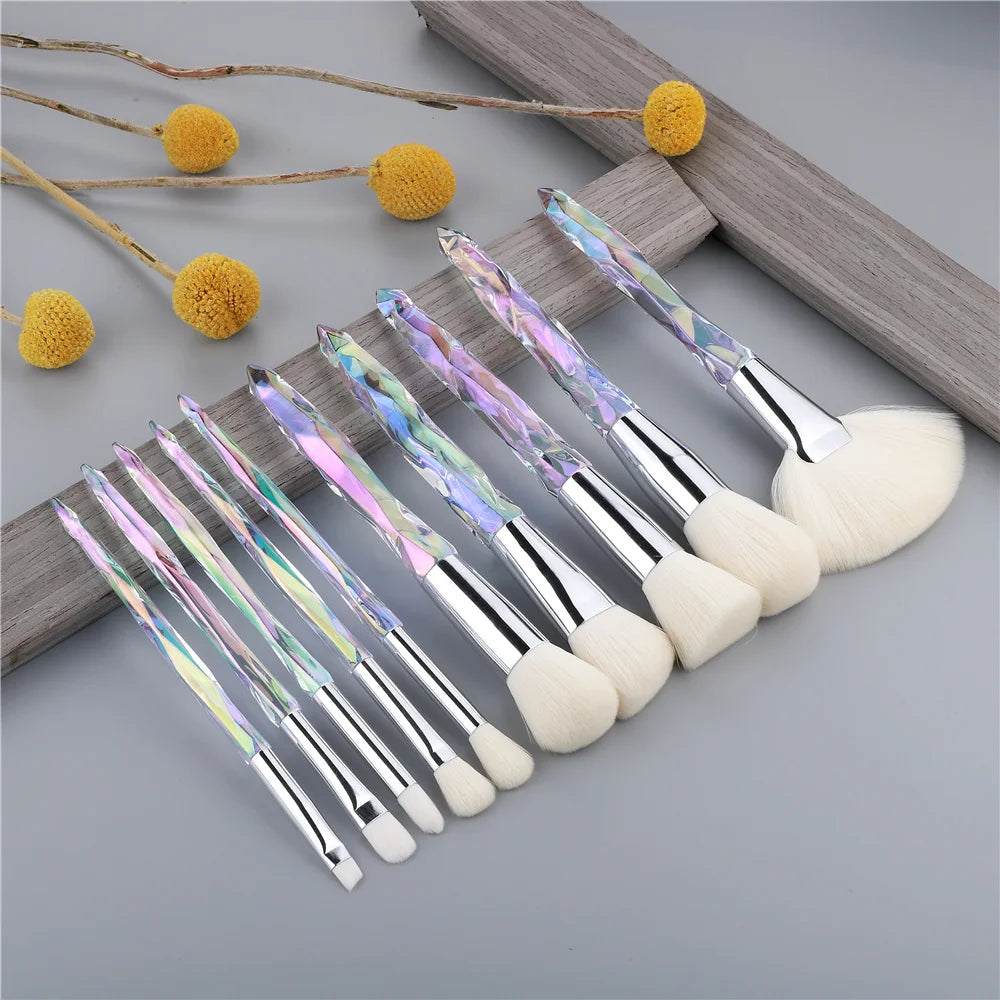 Crystal Makeup Brushes Set
