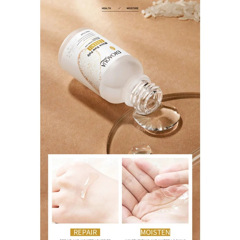 Rice hyaluronic acid serum anti wrinkle moisturizing brightening product