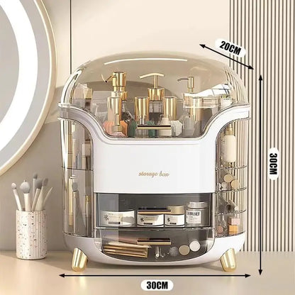 Large Dustproof Makeup Organizer with Drawers