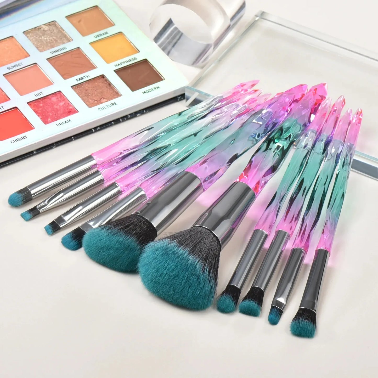 5pc crystal makeup brush set premium packaging gift product