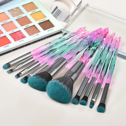 5pc crystal makeup brush set premium packaging gift product