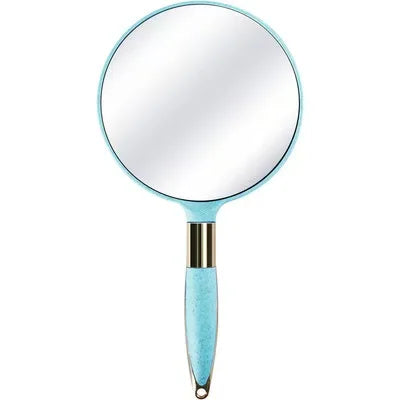 Retro Handheld Makeup Mirror – Portable Beauty Essential