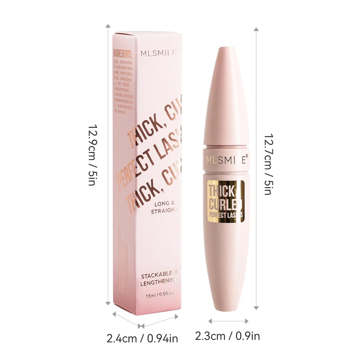 5 Colors Waterproof Fiber Mascara