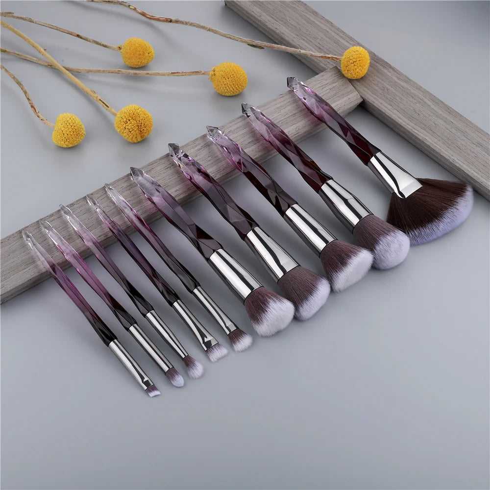 Crystal Makeup Brushes Set