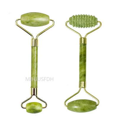 Natural Jade Roller & Gua Sha Massager – Double-End