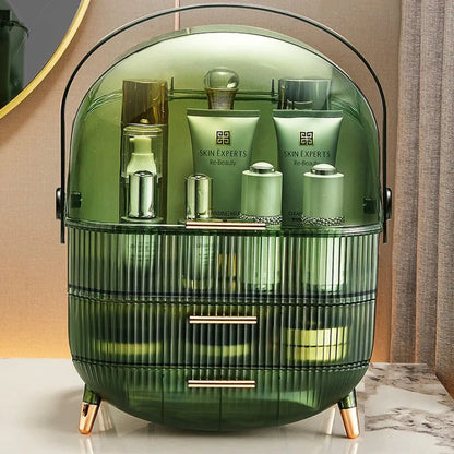 Large Dustproof Makeup Organizer with Drawers