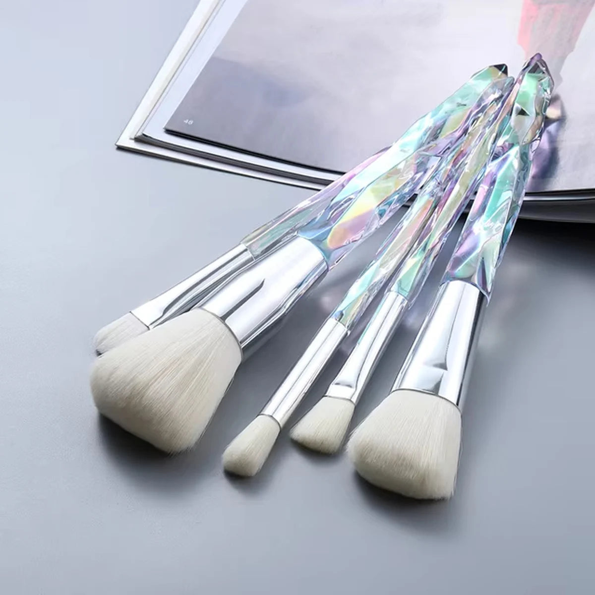 Crystal Makeup Brush Set – 5 or 10 Pieces