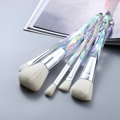 Crystal Makeup Brush Set – 5 or 10 Pieces