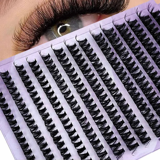 Mink eyelash extension 280 cluster set 3D Russia volume individual lash